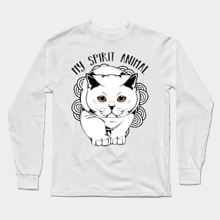 British Shorthair Cat Long Sleeve T-Shirt